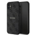 Kryt Guess GUHMN61G4GFRK iPhone 11 6.1" / Xr black hardcase 4G Collection Leather Metal Logo Mag