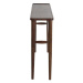 Hnedý konzolový stolík z masívu akácie 30x140 cm Qiano – Light & Living