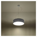 Sivé závesné svietidlo ø 35 cm Atis – Nice Lamps