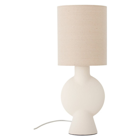 Béžová stolová lampa s textilným tienidlom (výška 54,5 cm) Sergio – Bloomingville