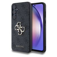 Guess PU 4G Metal Logo Zadný Kryt pre Samsung Galaxy A55 5G Grey