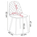 Čalúnená designová stolička ForChair III zelená