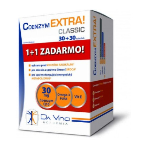 DA VINCI Coenzym extra classic 30 mg 30 + 30 tabliet ZADARMO