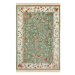 Zeleno-krémový koberec z viskózy 135x195 cm Oriental – Nouristan
