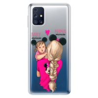 Odolné silikónové puzdro iSaprio - Mama Mouse Blond and Girl - Samsung Galaxy M31s