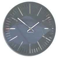 Nástenné akrylové hodiny Trim Flex z112-1a0-x, 30 cm, sivé