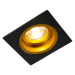 Zapustené bodové čierne so zlatým 9,3 cm otočným a sklopným - skľučovadlom