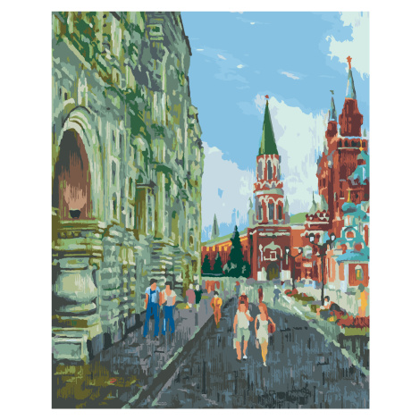 Maľovanie podľa čísel - LETO V MOSKVE Rámovanie: vypnuté plátno na rám, Rozmer: 40x50 cm