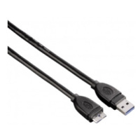 Hama 53749 USB 3.0 kábel, typ A - micro B, 0,75 m, čierny
