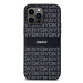 DKNY PU Leather Repeat Pattern Tonal Stripe Apple iPhone 14 Pro DKHCP14LPRTHSLK Black