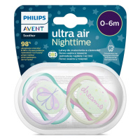 PHILIPS AVENT Cumlík Ultra air noční 0-6m dievča 2 ks