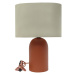 Hnedo-béžová stolová lampa (výška 41,5 cm) – Antic Line