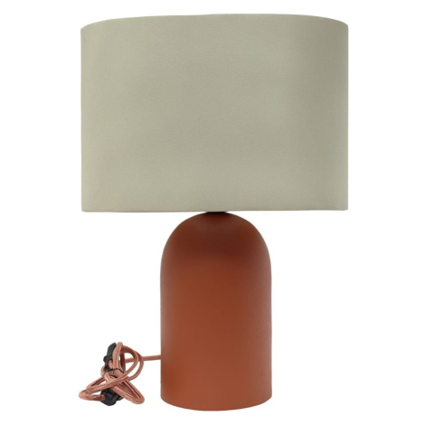 Hnedo-béžová stolová lampa (výška 41,5 cm) – Antic Line