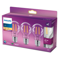 Philips LED žiarovka Classic E27 4,3W 2.700K číra