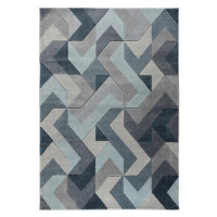 Modro-sivý koberec Flair Rugs Aurora, 200 x 290 cm