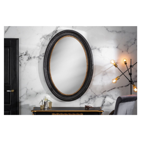 LuxD Nástenné zrkadlo Kathleen  čierno - zlaté  x  24686