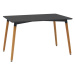 Jedálenský stôl Naxos 120x75x80 cm (čierna, drevo)