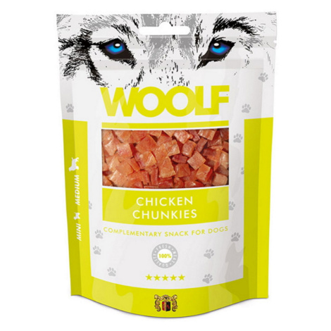 WOOLF Chicken chunkies pochúťka pre psov 100 g