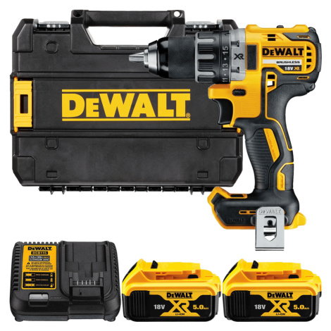 DEWALT 18V XR Aku vŕtačka bez príklepu, 2x 5,0 Ah DCD791P2-QW