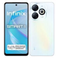 Infinix Smart 8, 3/64 GB, Dual SIM, Galaxy White - SK distribúcia