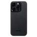 Kryt Pitaka MagEZ 4 1500D case, black/grey twill - iPhone 15 Pro Max (KI1501PM)