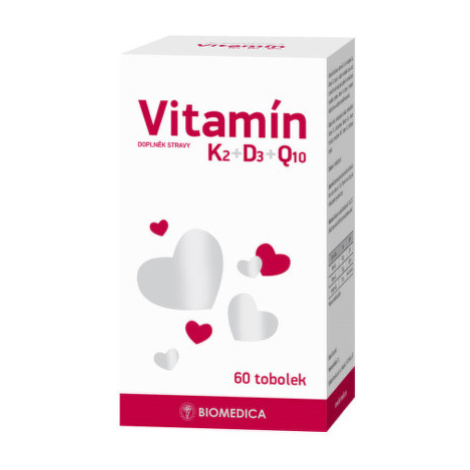 BIOMEDICA Vitamín K2 + D3 + Q10 60 kapsúl