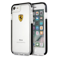 Kryt Ferrari - Shockproof Hard Case Apple iPhone 7/8 - Transparent/Black (FEGLHCP7BK)