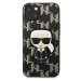 Plastové puzdro Karl Lagerfeld na Apple iPhone 13 Mini KLHCP13SPMNIKBK Monogram Ikonik čierne