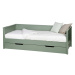 Zelená spodná zásuvka pre posteľ WOOOD Nikki, 200 x 90 cm