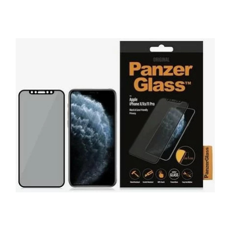 Ochranné sklo PanzerGlass E2E Super+ iPhone X/XS /11 Pro Case Friendly Privacy black (P2664)
