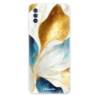 Odolné silikónové puzdro iSaprio - Blue Leaves - Samsung Galaxy A50