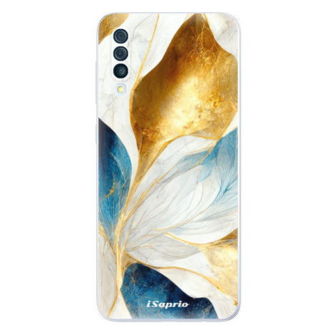 Odolné silikónové puzdro iSaprio - Blue Leaves - Samsung Galaxy A50