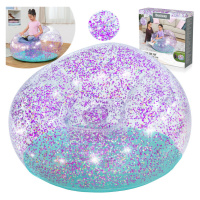 Bestway trblietavé nafukovacie kreslo Glitter Dream 114 x 112 x 66 cm