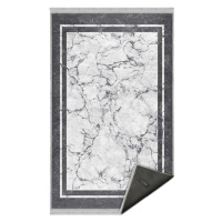 Bielo-sivý koberec behúň 80x200 cm - Mila Home