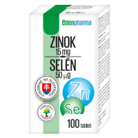 EDENPHARMA Zinok 15 mg + Selén 50 µg 100 tabliet