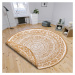Kusový koberec Twin Supreme 105799 Ochre kruh – na ven i na doma - 140x140 (průměr) kruh cm NORT