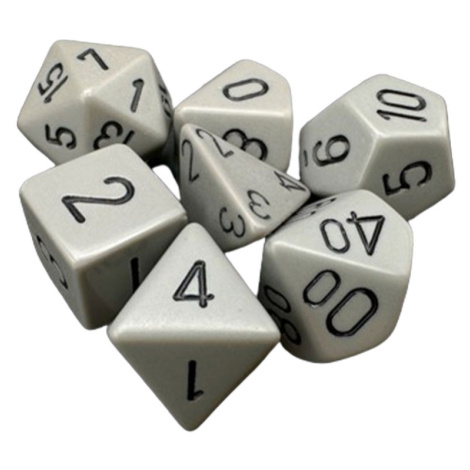 Sada kociek na RPG: Chessex - Grey Opaque (7 ks)