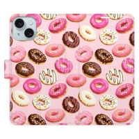 Flipové puzdro iSaprio - Donuts Pattern 03 - iPhone 15 Plus