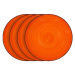 LAMART Set dezertných tanierov 4 ks oranžové LT9057 HAPPY