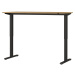 Pracovný stôl s elektricky nastaviteľnou výškou s doskou v dubovom dekore 80x160 cm Agenda – Ger