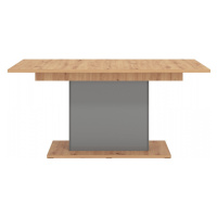 Rozkladací jedálenský stôl abuela - dub artisan/šedá