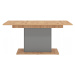 Rozkladací jedálenský stôl abuela - dub artisan/šedá