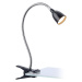 Upínacia LED lampa Tulip, čierna