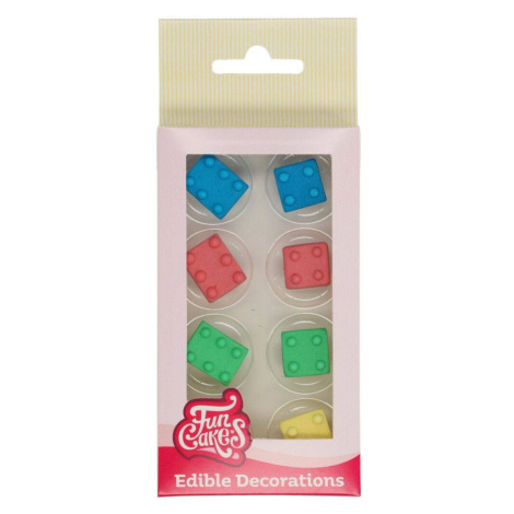 Cukrové zdobenie 8ks detských farebných kociek - FunCakes - FunCakes