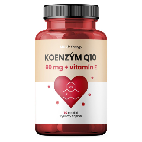 MOVIT ENERGY Koenzým Q10 60mg + vitamín E 90 kapsúl