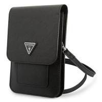 Taška Guess Bag GUWBSATMBK black Saffiano Triangle (GUWBSATMBK)