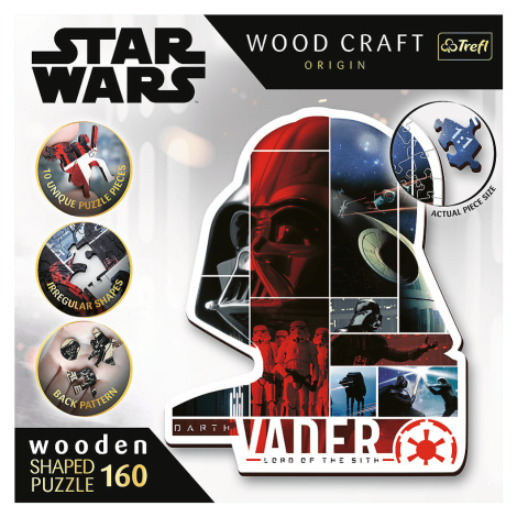 Trefl Drevené puzzle 160 dielikov - Darth Vader / Lucasfilm Star Wars