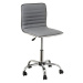 Sivá kancelárska stolička z imitácie kože – Casa Selección