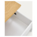 Konferenčný stolík v dekore duba v bielo–prírodnej farbe 60x110 cm Abilen – Kave Home