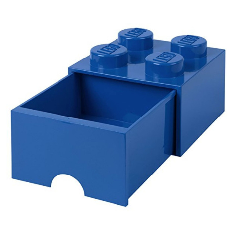 LEGO® Úložný box 4 so šuplíkom 25 x 25 x 18 cm Modrá